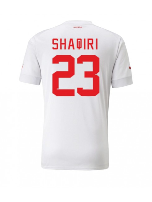 Moški Nogometna dresi replika Švica Xherdan Shaqiri #23 Gostujoči SP 2022 Kratek rokav
